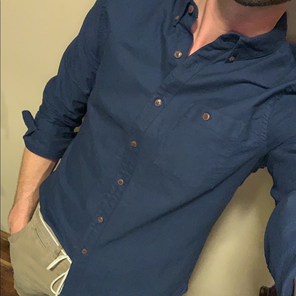 ASOS Other - ASOS navy blue button down shirt. Medium. GUC.